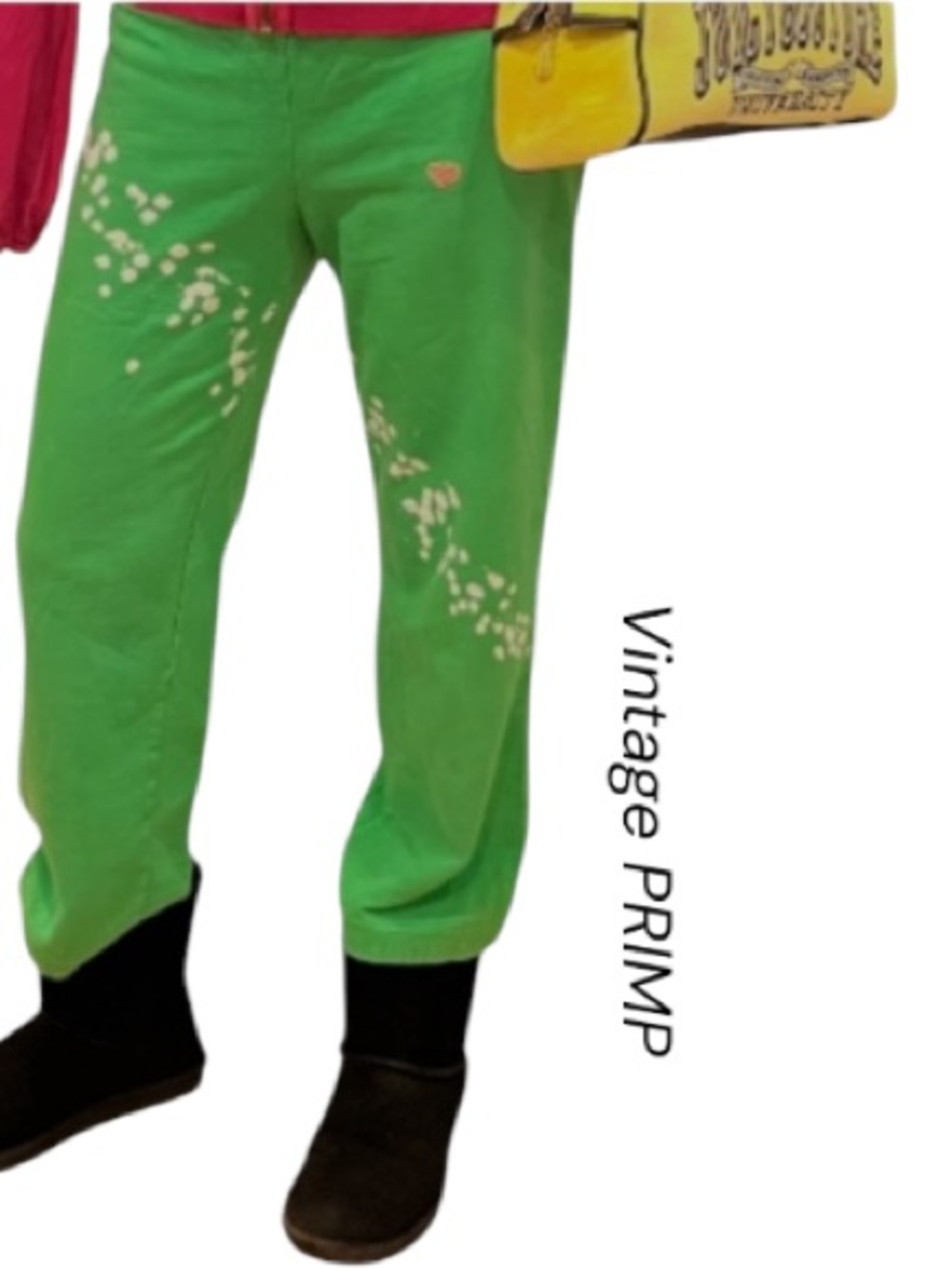 Ultra Rare Vintage Primp Splatter Lime Green 
Track/Joggers